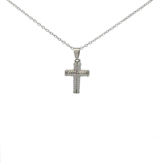 Stainless Steel 20X14mm Cross Pendant - 18"