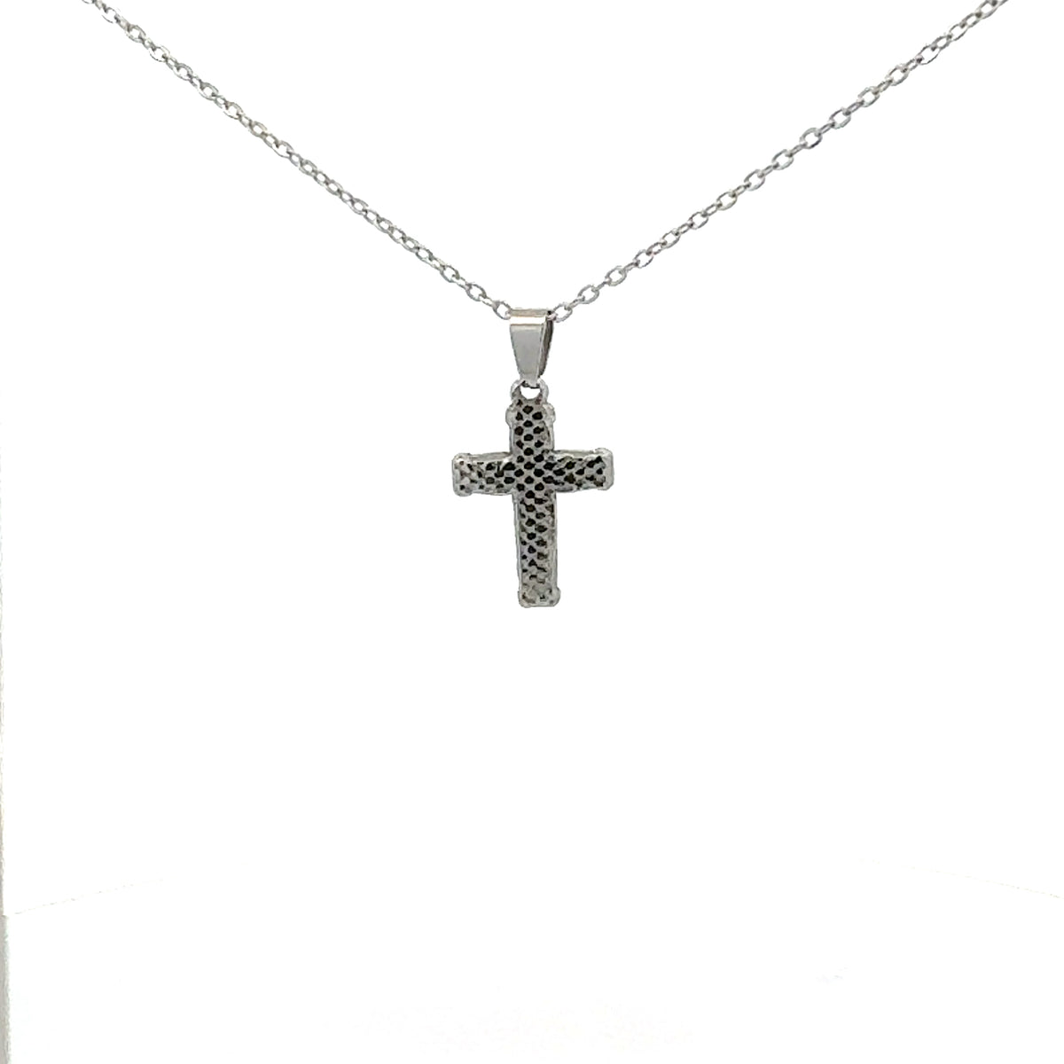 Stainless Steel 20X14mm Cross Pendant - 18&quot;