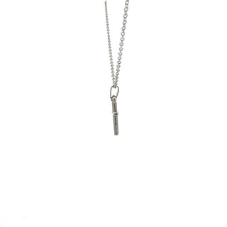 Stainless Steel 18x9mm Cross Pendant - 18"