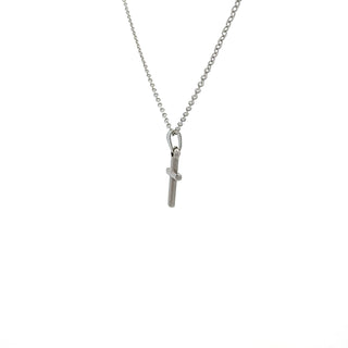 Stainless Steel 18x9mm Cross Pendant - 18"