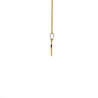 Stainless Steel Gold Plated 23X21mm Engravable Heart Pendant - 18"