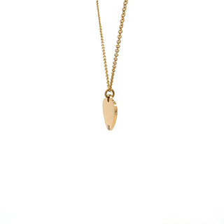 Stainless Steel Gold Plated 18X16mm Engravable Heart Pendant - 18"