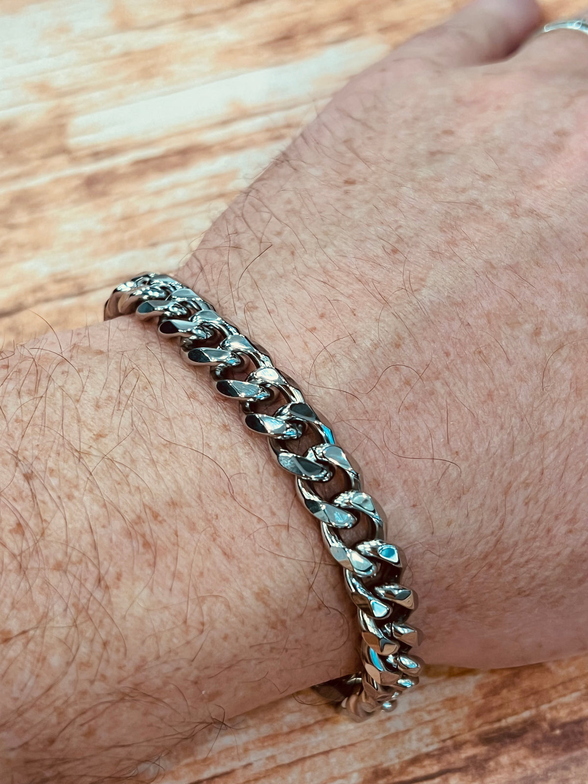 Stainless Steel 9mm Bracelet  -  8.5 Inches