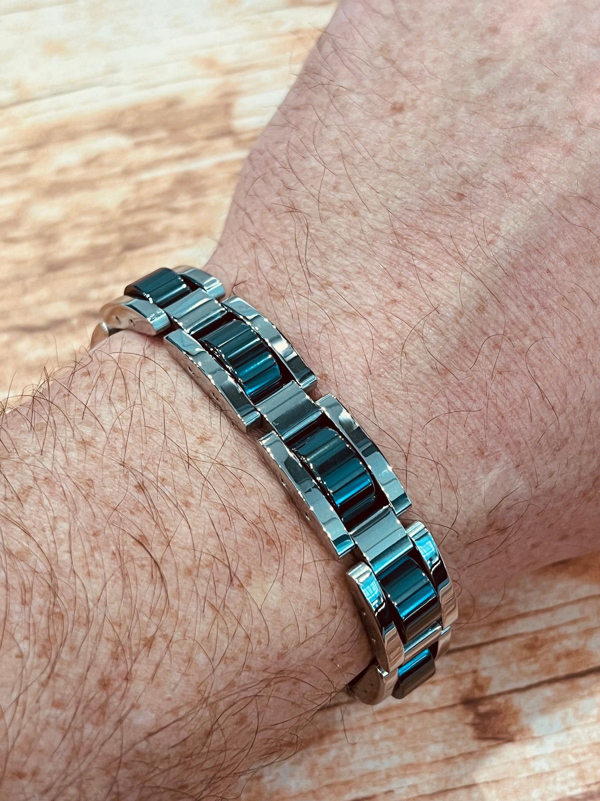 Stainless Steel 12.5mm Bracelet  -  8.5 Inches