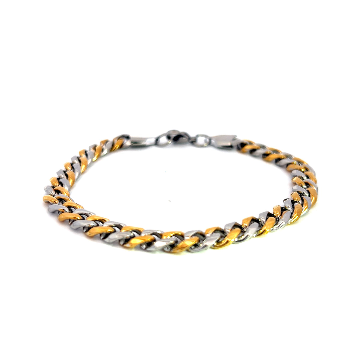 Stainless Steel 7.5mm Bracelet  -  8.5 Inches