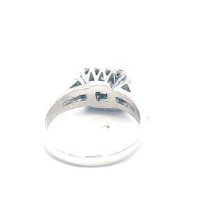 Anillo de compromiso con halo de diamantes amarillos naturales de lujo de 1,52 quilates de oro blanco de 14 quilates, tamaño 6,5