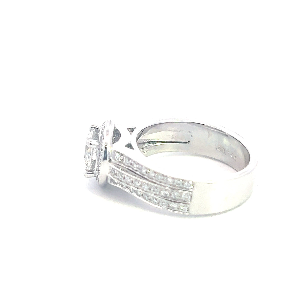 14K White Gold 1.61cttw Diamond Engagement Ring