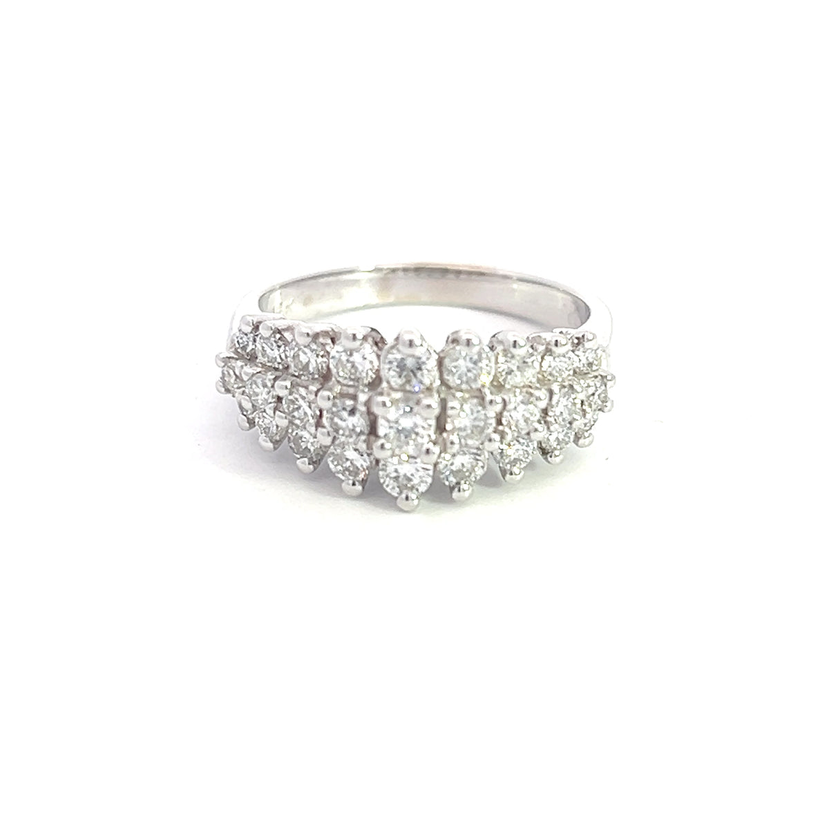 14K White Gold 0.95cttw Diamond Ring