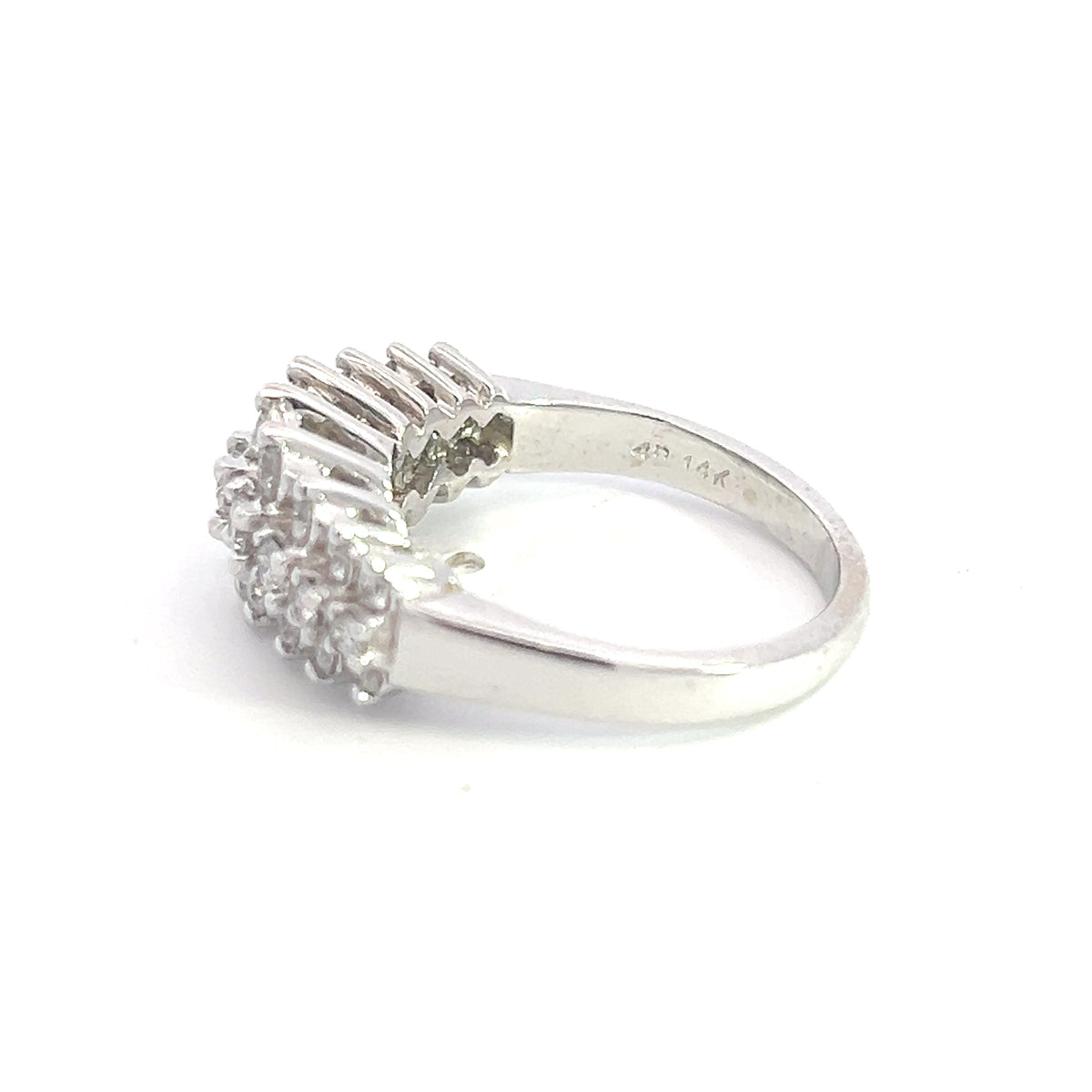 14K White Gold 0.95cttw Diamond Ring