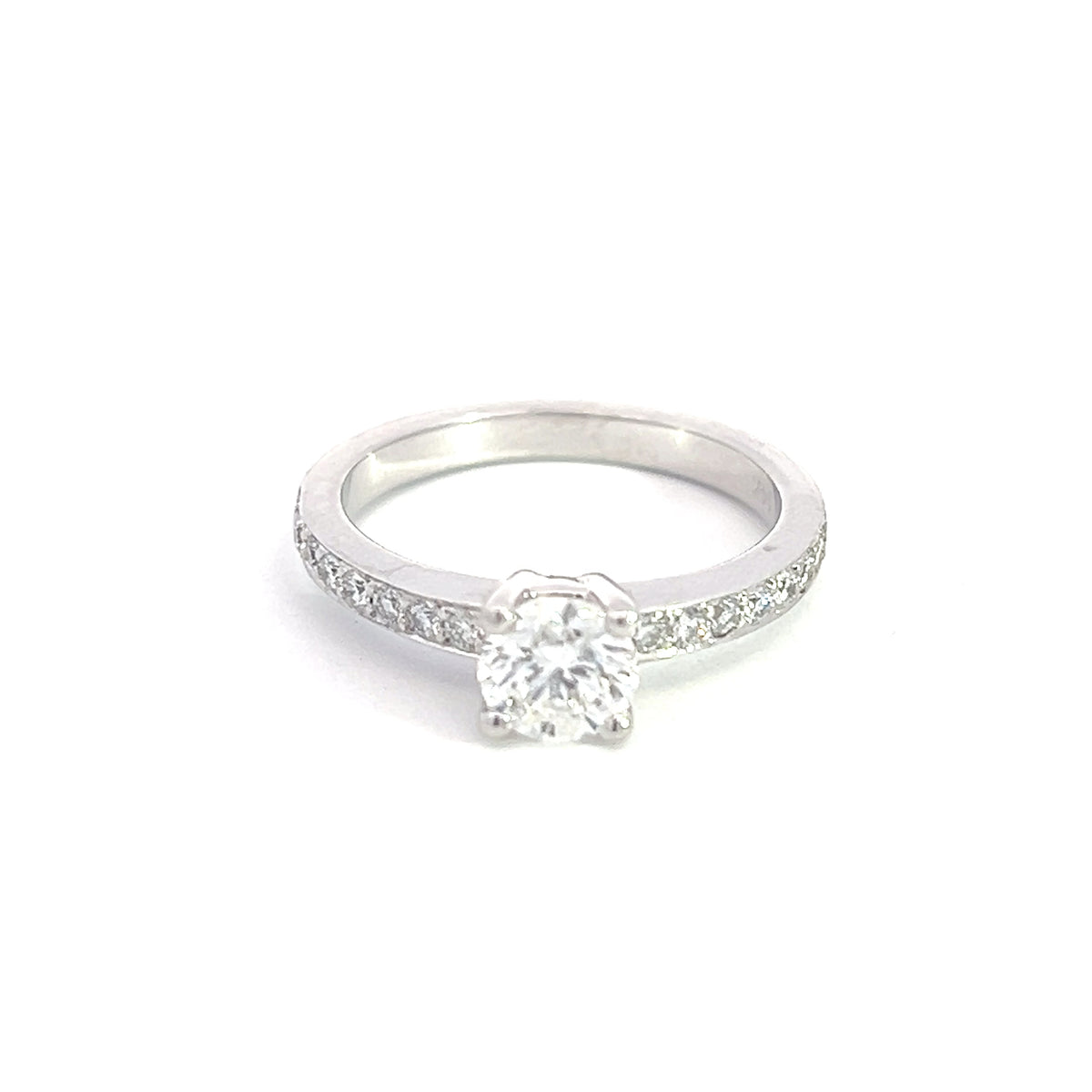 14K White Gold 1.03cttw Diamond Engagement Ring