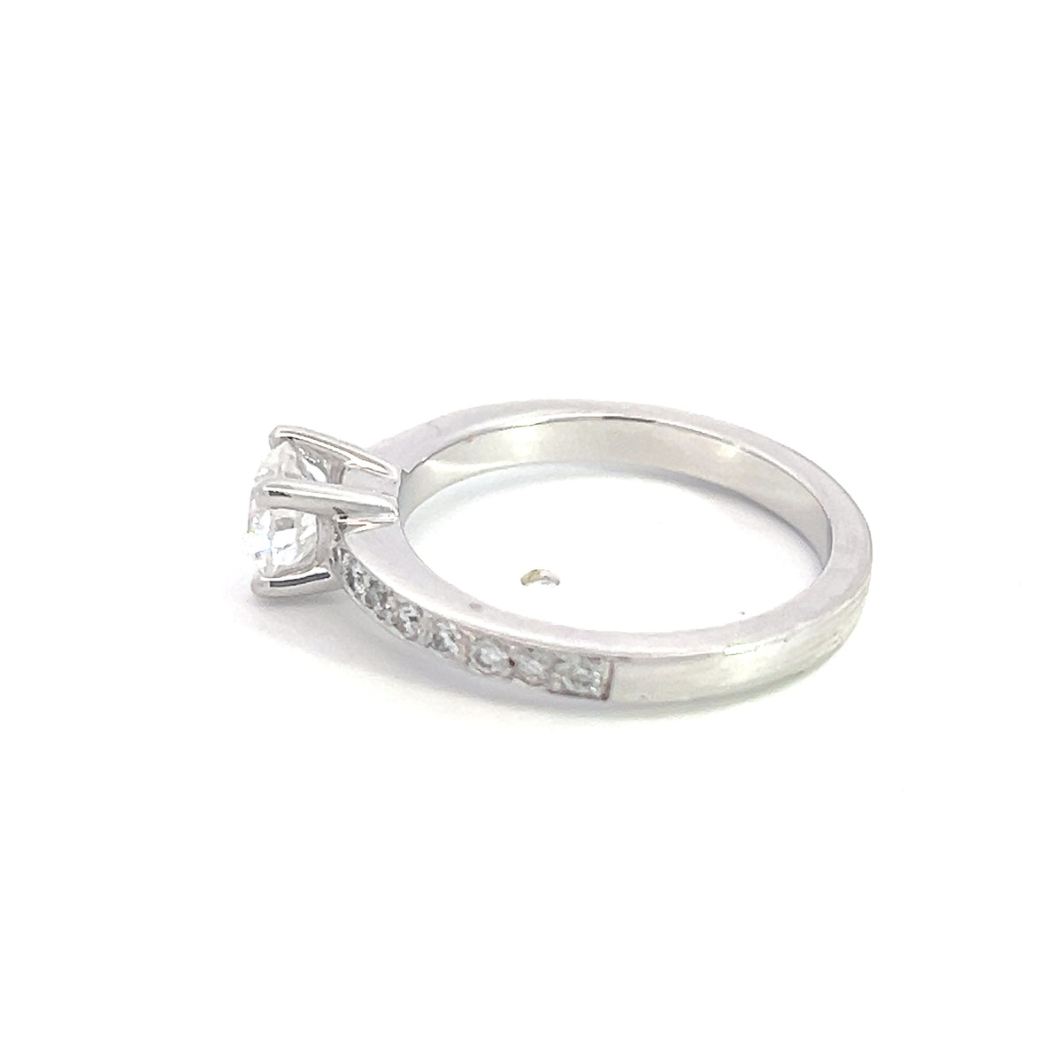 14K White Gold 1.03cttw Diamond Engagement Ring