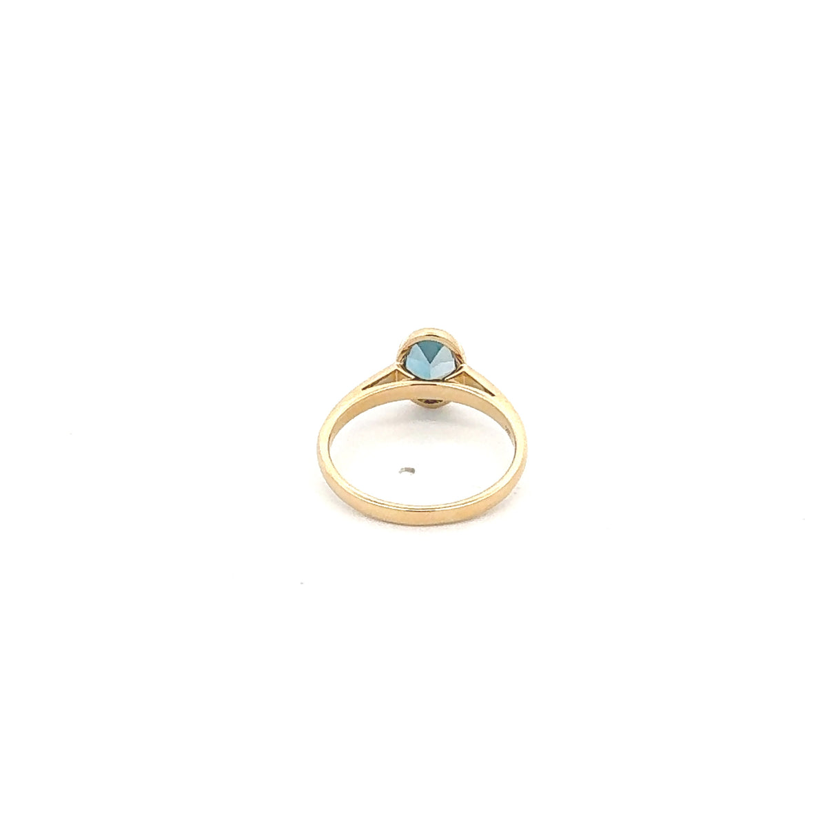 14K Yellow Gold London Blue Topaz Ring