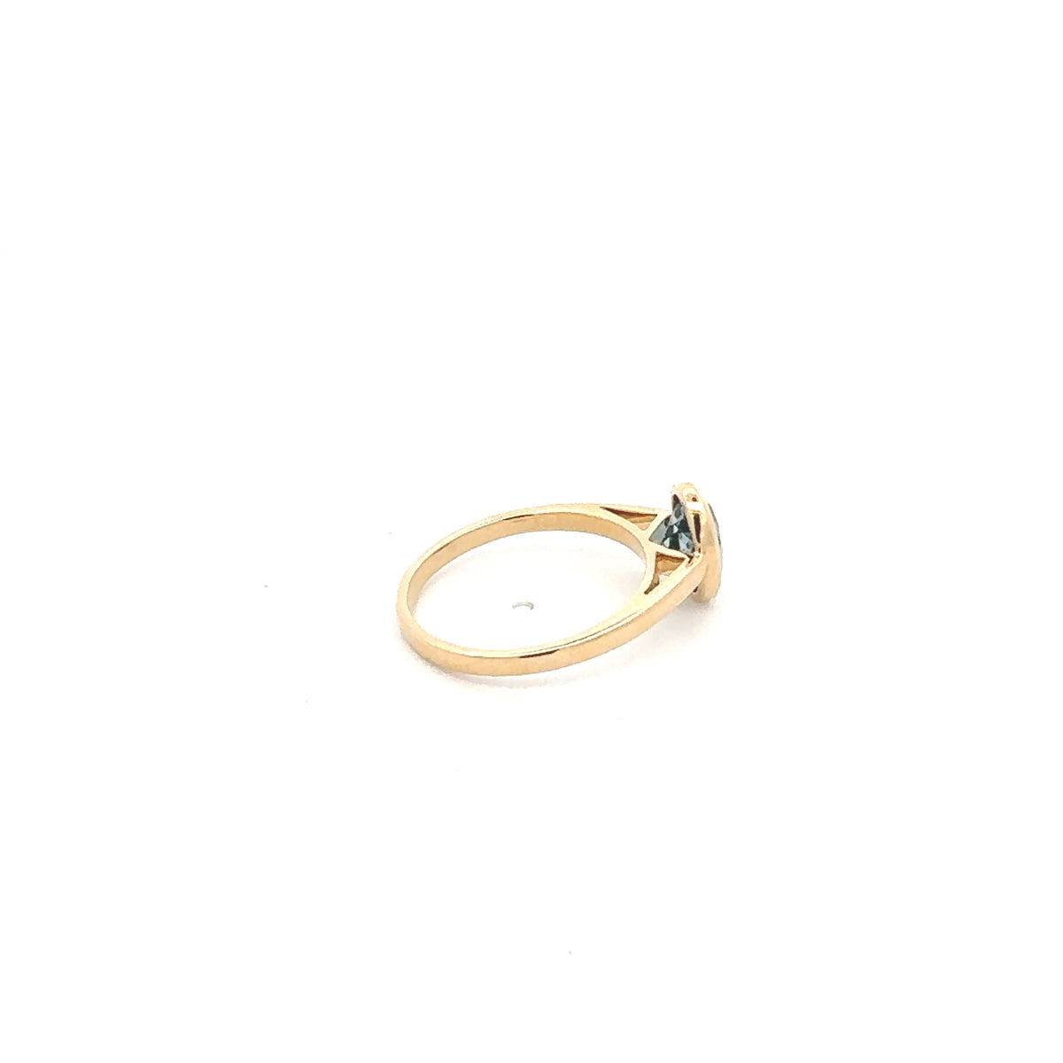 14K Yellow Gold London Blue Topaz Ring