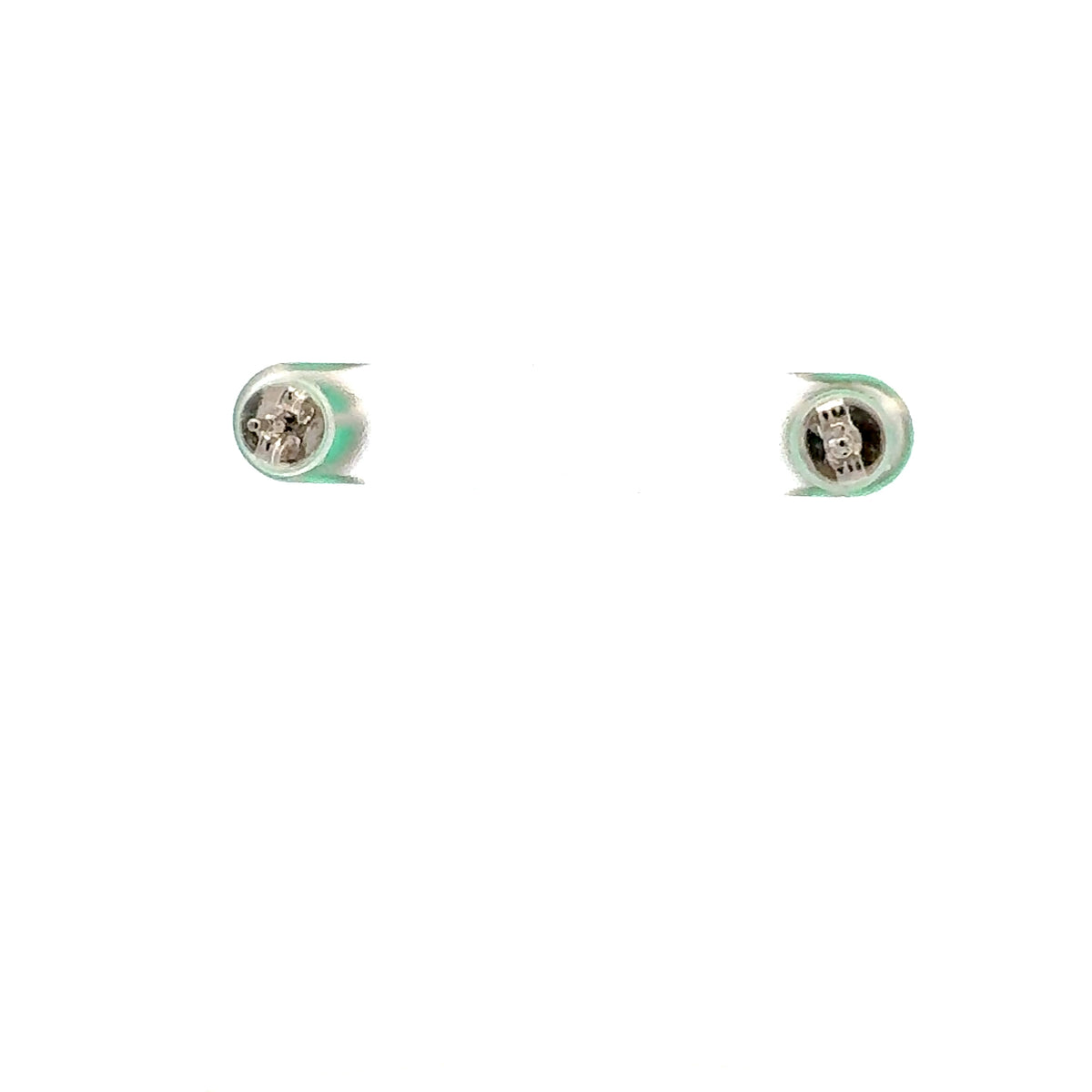 14K White Gold Chrysoprase Earrings