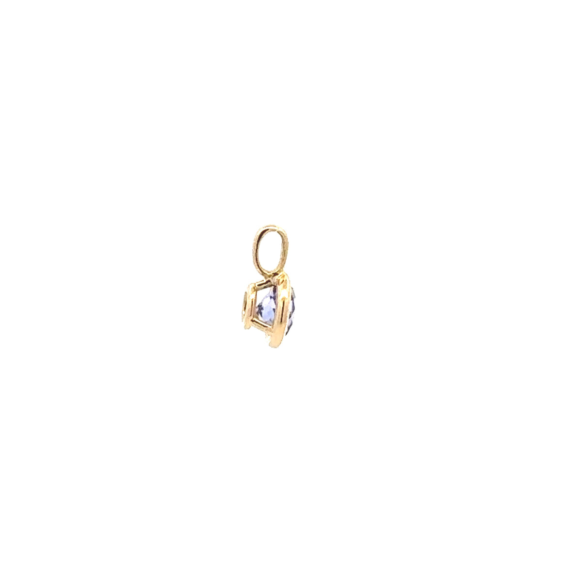 14K Yellow Gold Tanzanite Pendant