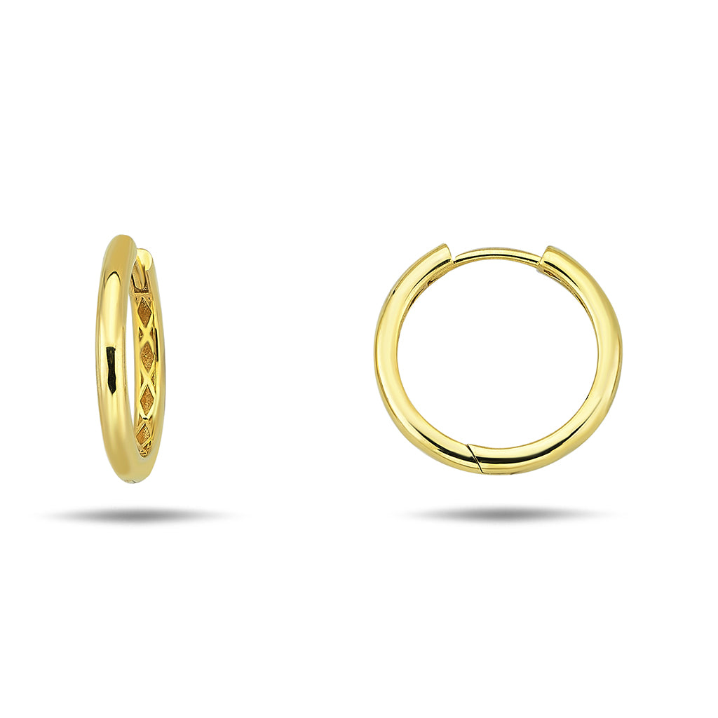 10K Yellow Gold Huggie Earrings