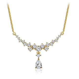Lab Grown Diamond Drop Necklace