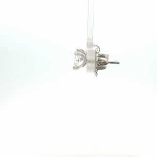 Lab Grown Diamond Solitaire Tension Set Earrings
