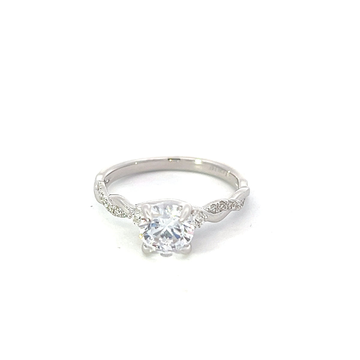 14K White Gold 1.12cttw Diamond Ring