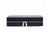 A navy blue leather jewellery case with gold zippers, part of the Maria collection.