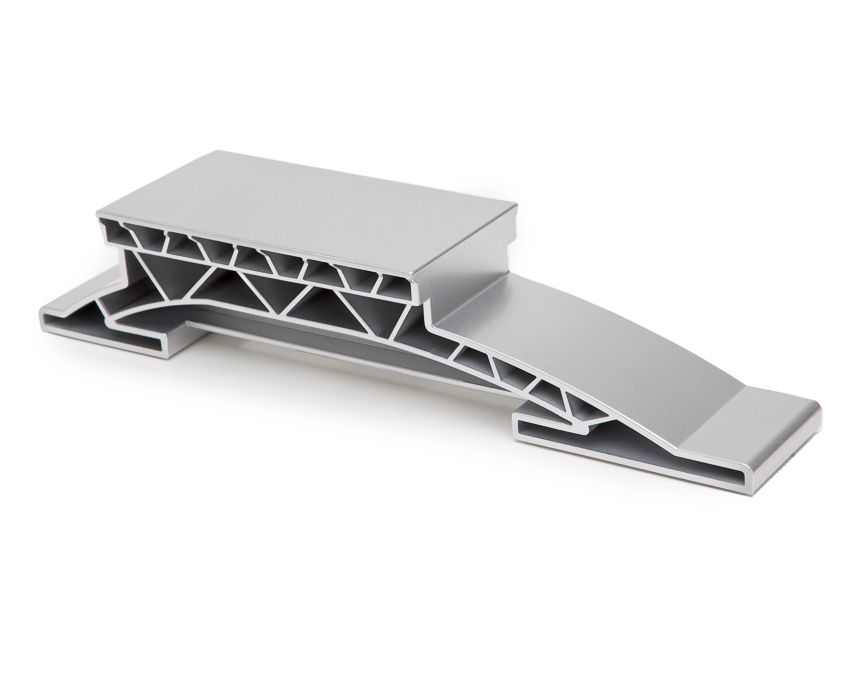 A silver molded plastic watch winder designed for the 4.1 collection.