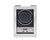 A WOLF brand watch winder with a digital display and control knobs, primarily in black and silver colors.