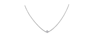 14K White Gold 0.20 cttw Diamond Pendant