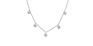 14K White Gold Lab-Grown Diamond Necklace