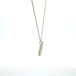 10K White Gold Lab Diamond Pendant