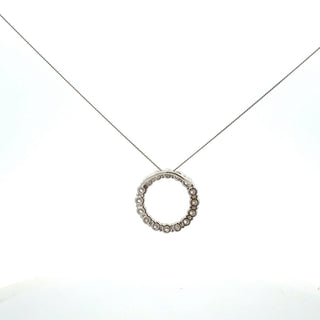 10K White Gold Lab Diamond Pendant