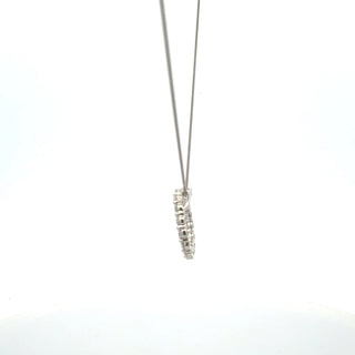 10K White Gold Lab Diamond Pendant