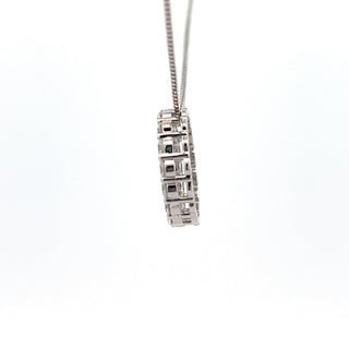 10K White Gold 1.00cttw Diamond Necklace