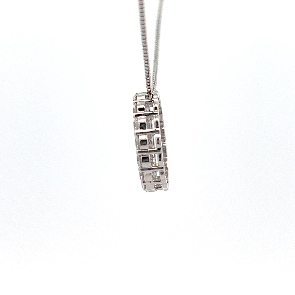 10K White Gold 1.00cttw Diamond Necklace