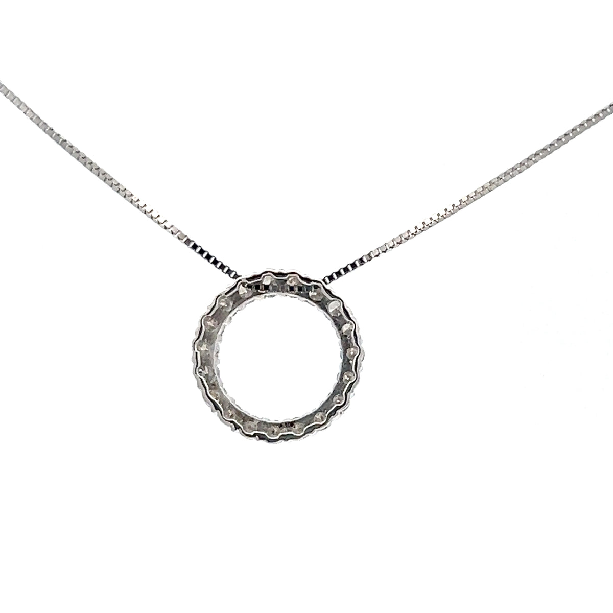 10K White Gold 0.25cttw Diamond Necklace