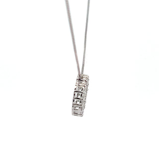 10K White Gold 0.25cttw Diamond Necklace