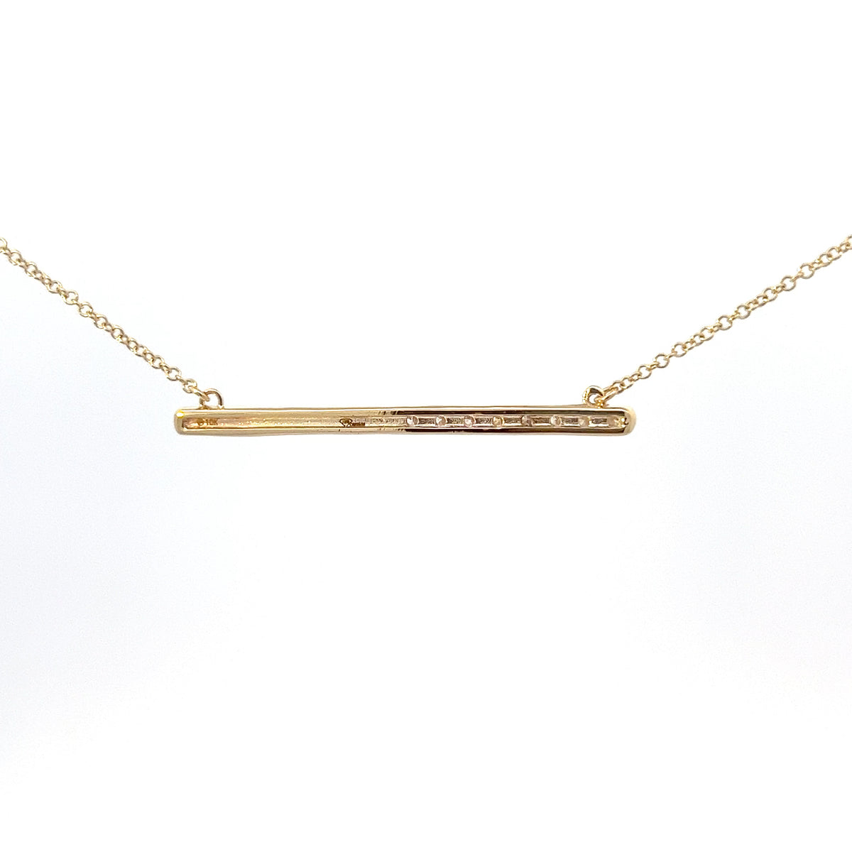 10k Yellow Gold 0.249cttw Canadian Diamond Necklace