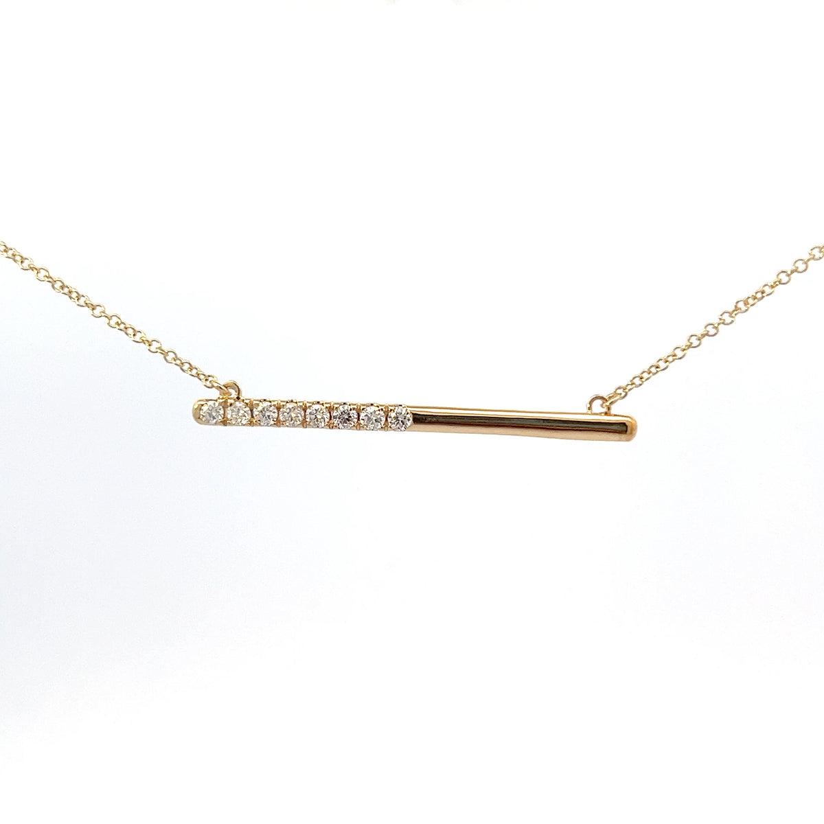 10k Yellow Gold 0.249cttw Canadian Diamond Necklace