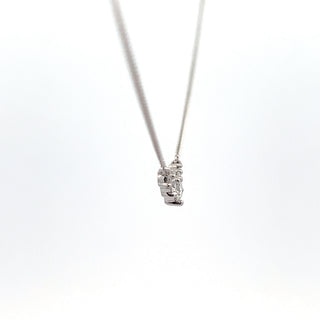 10K White Gold 0.33cttw Lab Grown Diamond Necklace - 18 Inches