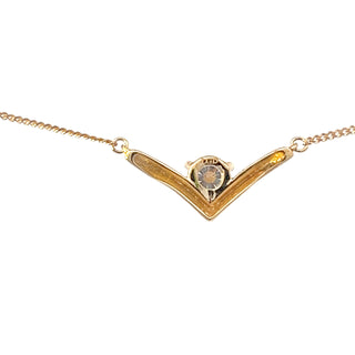 10K Yellow Gold 0.30cttw Lab Grown Diamond Necklace - 18 Inches