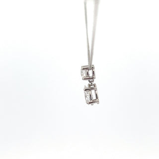10K White Gold 0.75cttw Lab Grown Diamond Necklace - 18 Inches