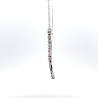 10K White Gold Lab Grown Diamond Necklace