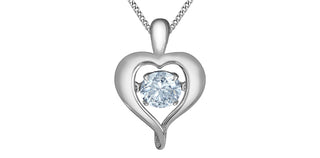 10K White Gold 0.25cttw Lab Grown Diamond Necklace - 18 Inches