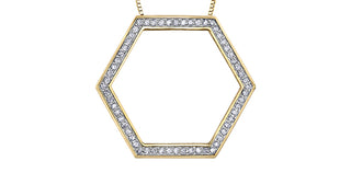 10K Yellow Gold 0.25 cttw Diamond Necklace