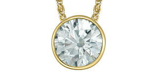 14K Yellow Gold Lab-Grown Diamond Pendant