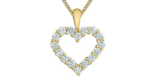Collar de plata con diamantes y oro amarillo de 10 quilates