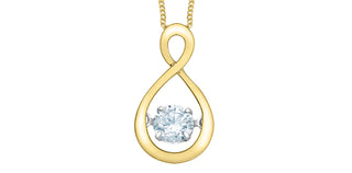 10K Yellow Gold 0.30cttw Lab Grown Diamond Necklace - 18 Inches