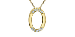 Tracking - 10K Yellow Gold 0.05cttw Lab Grown Diamond Necklace - 18 Inches