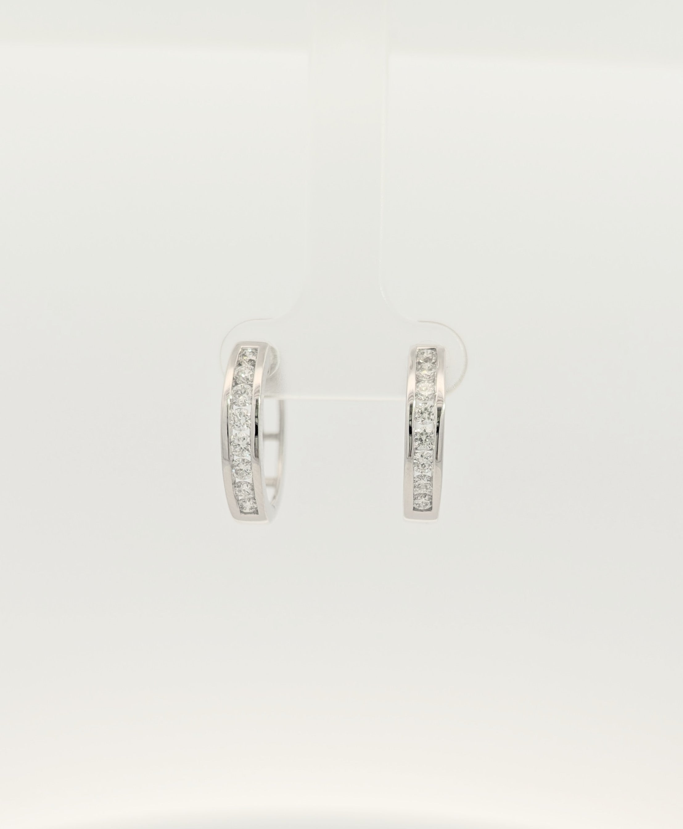 10K Gold Lab Grown Diamond Hoop Earrings - / 0.50 cttw