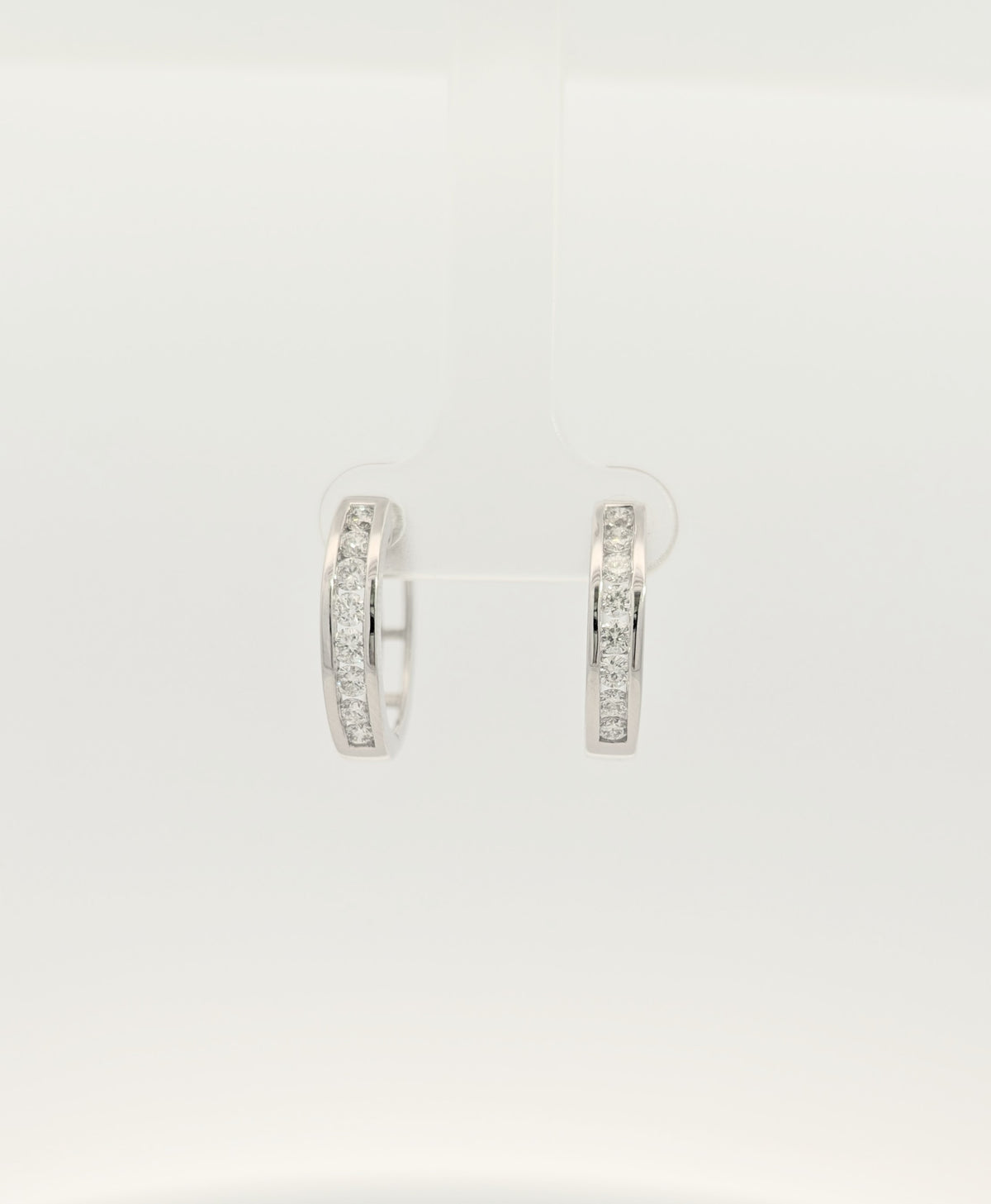 10K Gold Lab Grown Diamond Hoop Earrings