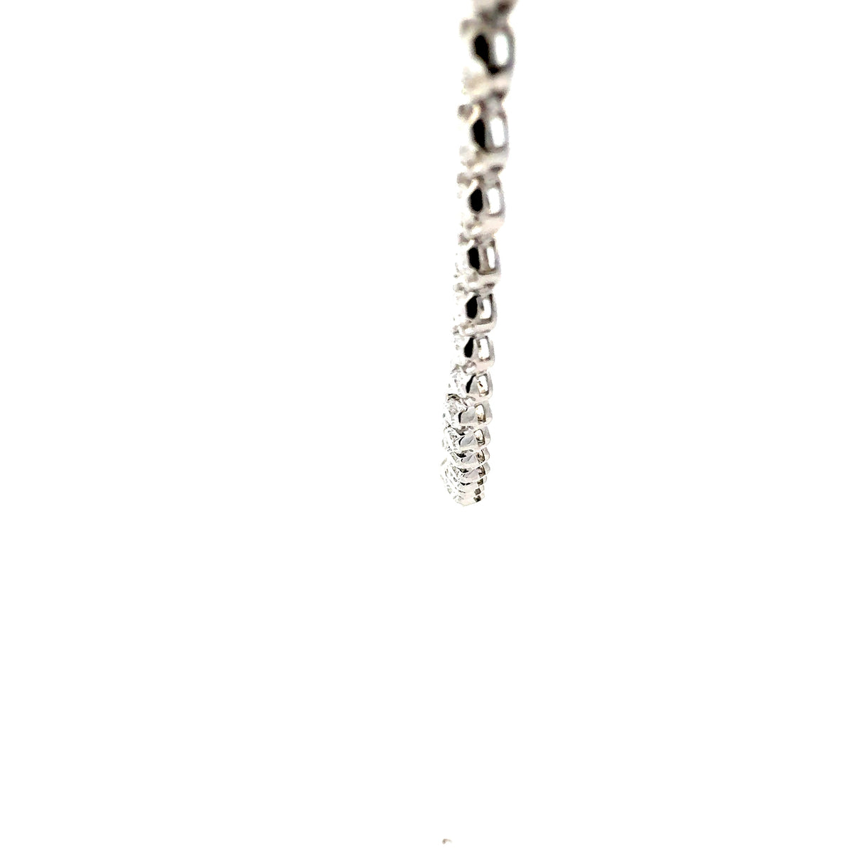 14K White Gold 10.00cttw Lab Grown Diamond  Strand - 18 Inches